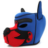 Kinky Puppy Cagoule Puppy Fox Néoprène Bleu-Rouge